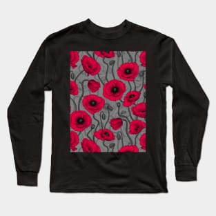 Red Poppies Long Sleeve T-Shirt